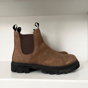 ECCO Grainer Chelsea Boots Women's Brown Suede Leather - EU 42 (US 11-11.5)